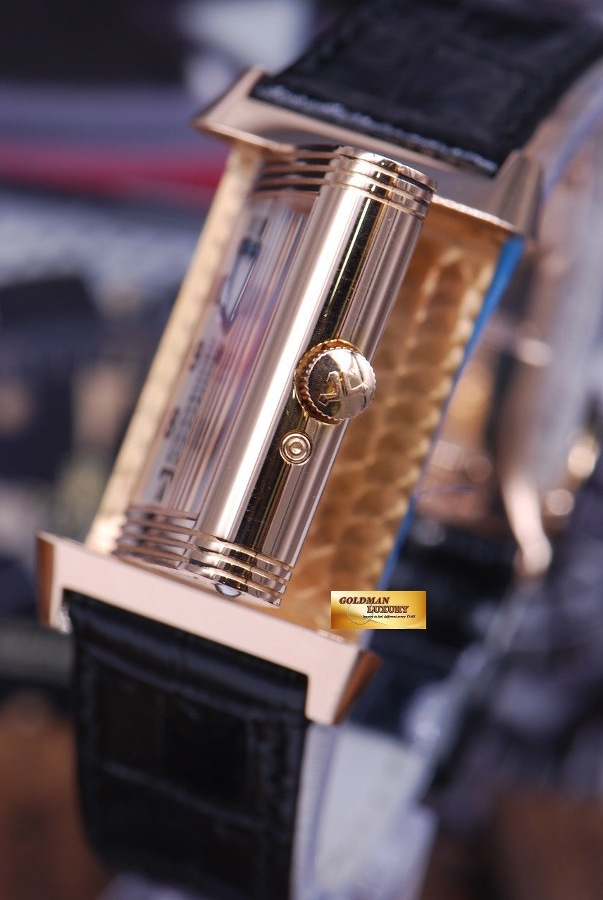 [SOLD] JLC REVERSO DAY NIGHT SUN MOON 18K ROSE GOLD MANUAL (MINT)