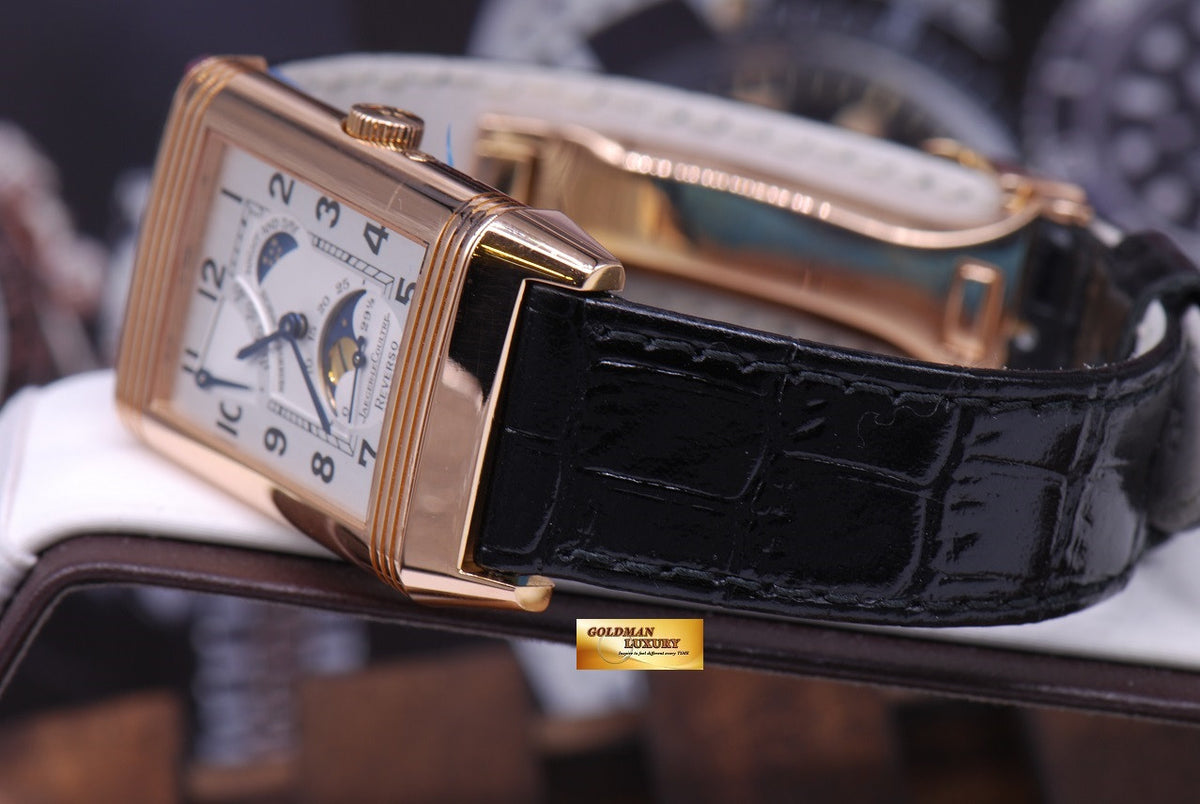 [SOLD] JLC REVERSO DAY NIGHT SUN MOON 18K ROSE GOLD MANUAL (MINT)