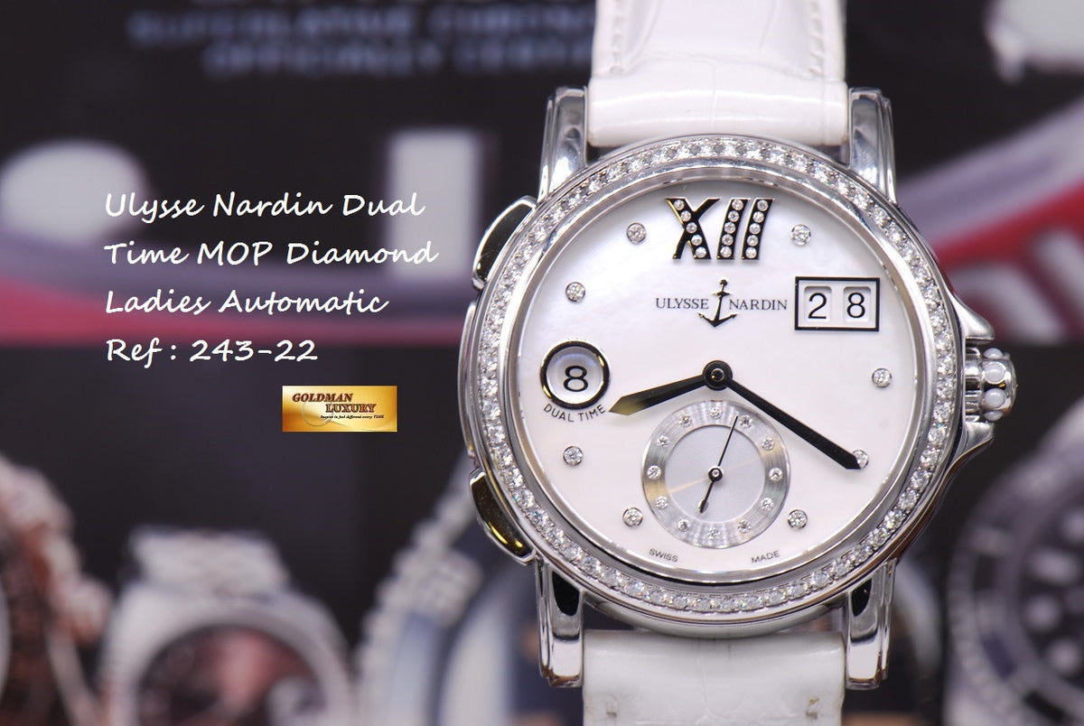 [SOLD] ULYSSE NARDIN DUAL TIME MOP LADIES AUTOMATIC (LNIB)