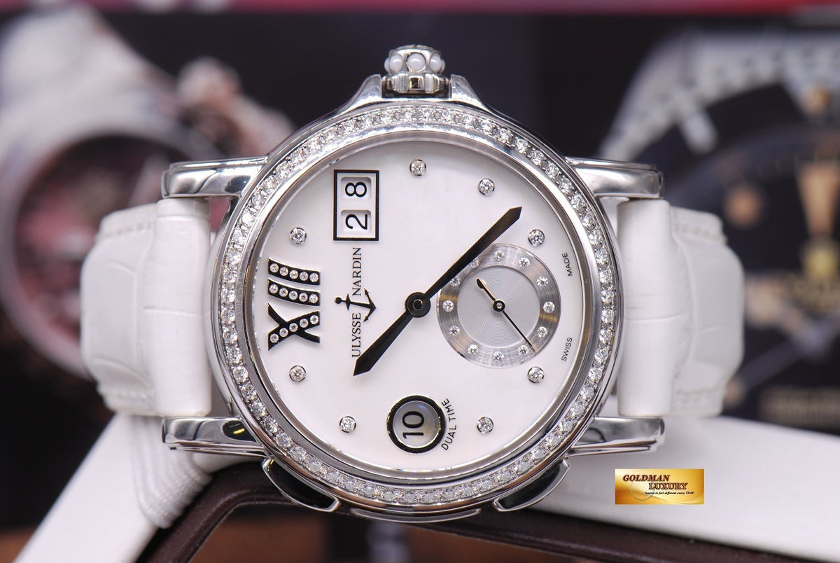 [SOLD] ULYSSE NARDIN DUAL TIME MOP LADIES AUTOMATIC (LNIB)