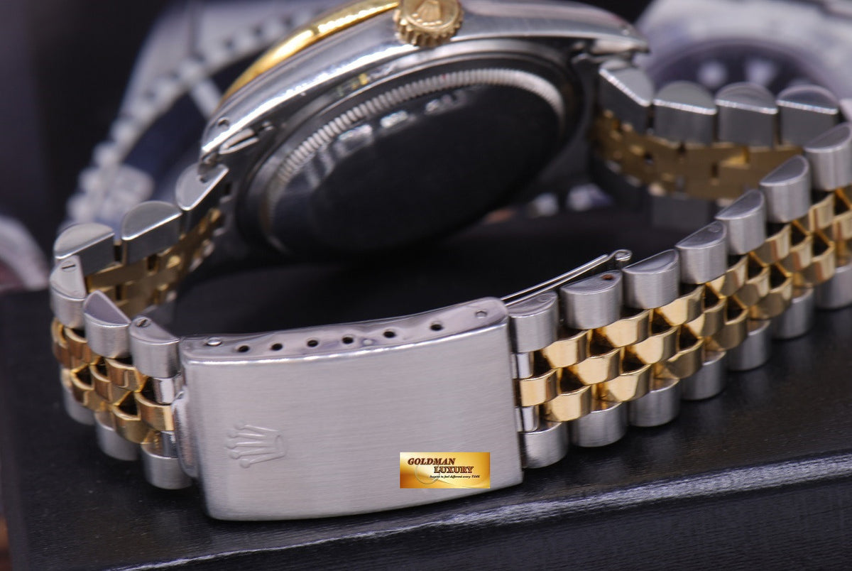 [SOLD] ROLEX OYSTER PERPETUAL DATEJUST DIAMOND BEZEL HALF-GOLD Ref : 16013 (NEAR MINT)