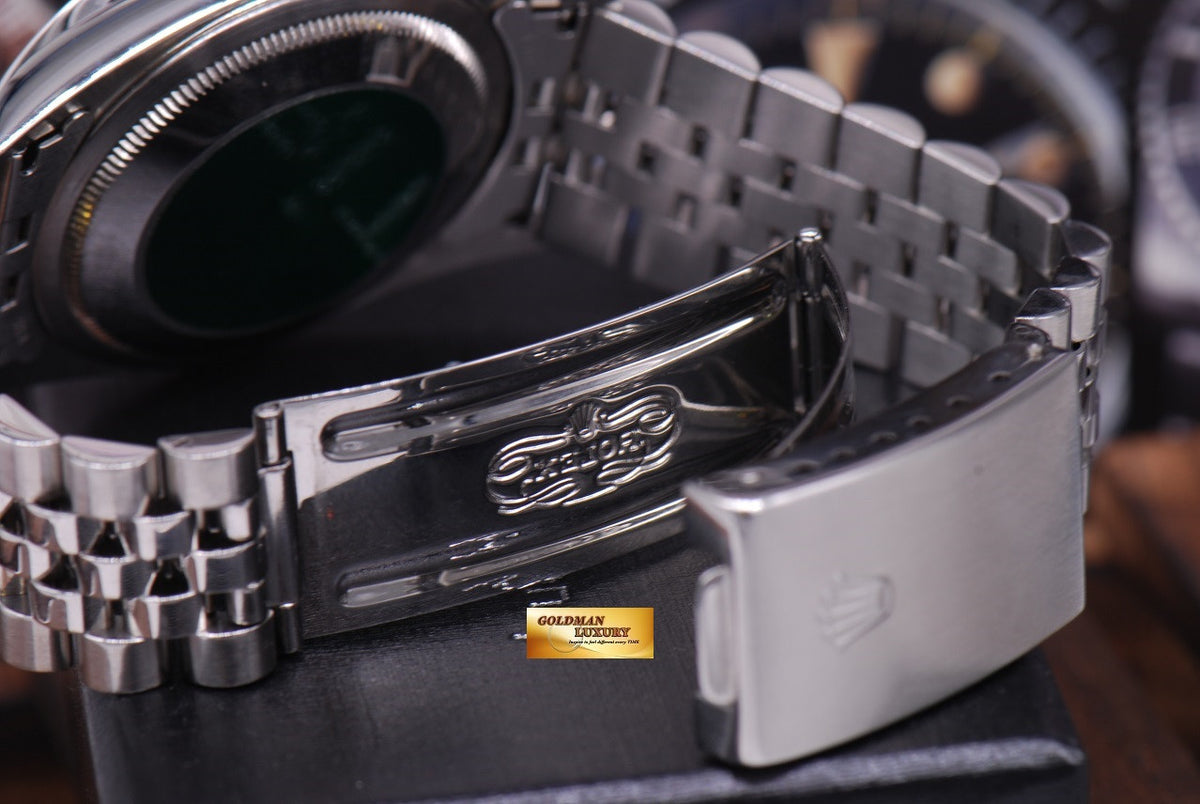 [SOLD] ROLEX OYSTER PERPETUAL DATEJUST DIAMOND BEZEL BLACK Ref : 16234 (NEAR MINT)