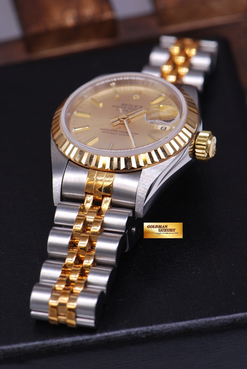 [SOLD] ROLEX OYSTER PERPETUAL DATEJUST 26mm HALF-GOLD Ref 79173 (NEW-UNWORN)