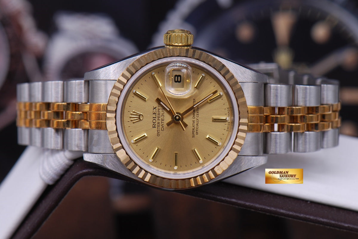 [SOLD] ROLEX OYSTER PERPETUAL DATEJUST 26mm HALF-GOLD Ref 79173 (NEW-UNWORN)