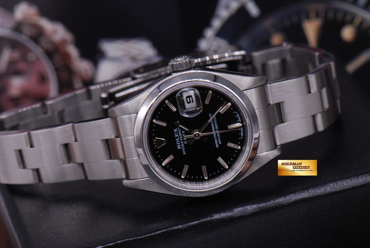 [SOLD] ROLEX OYSTER PERPETUAL DATE 26mm STAINLESS LADIES Ref 69160