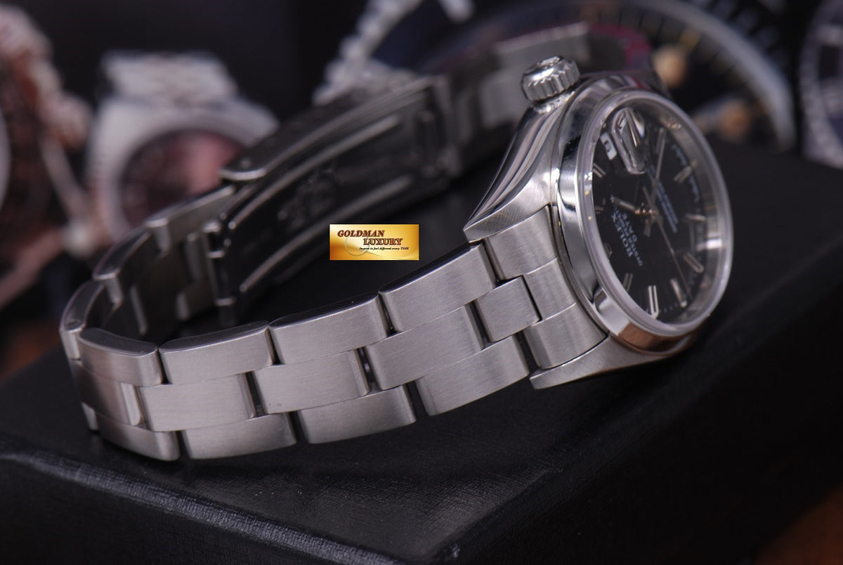 [SOLD] ROLEX OYSTER PERPETUAL DATE 26mm STAINLESS LADIES Ref 69160