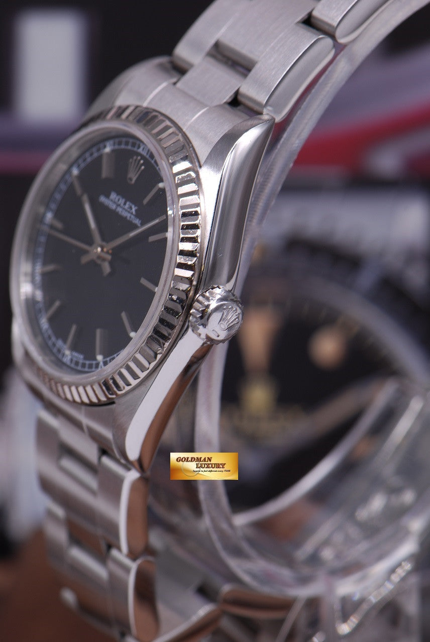 [SOLD] ROLEX OYSTER PERPETUAL 30mm MIDSIZE STAINLESS Ref 77014