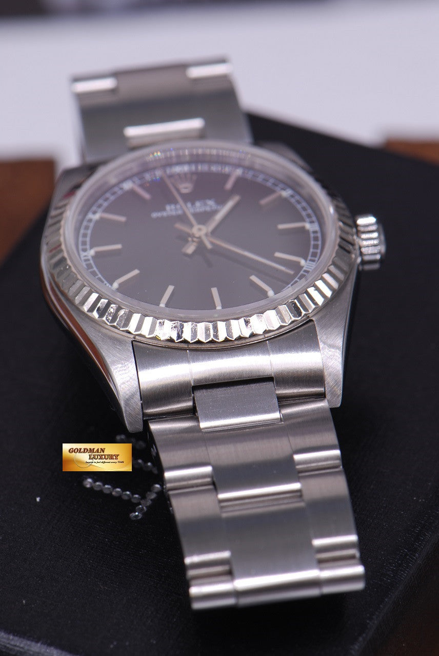 [SOLD] ROLEX OYSTER PERPETUAL 30mm MIDSIZE STAINLESS Ref 77014