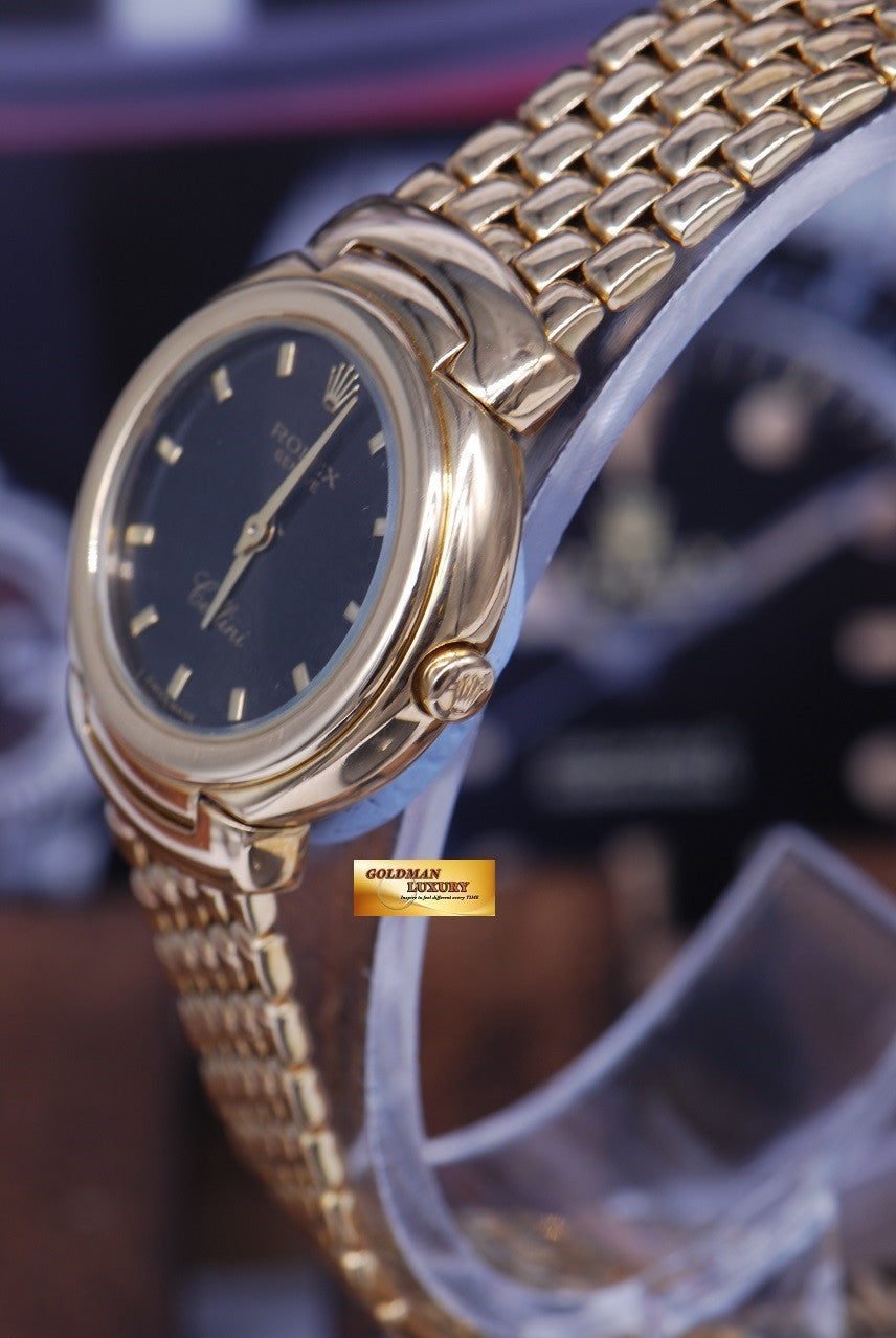 [SOLD] ROLEX GENEVE CELLINI 18K YELLOW GOLD LADIES QUARTZ Ref 6621 (MINT)