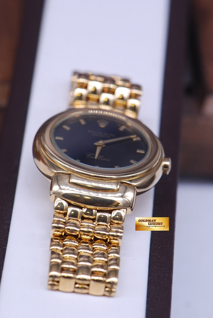 [SOLD] ROLEX GENEVE CELLINI 18K YELLOW GOLD LADIES QUARTZ Ref 6621 (MINT)
