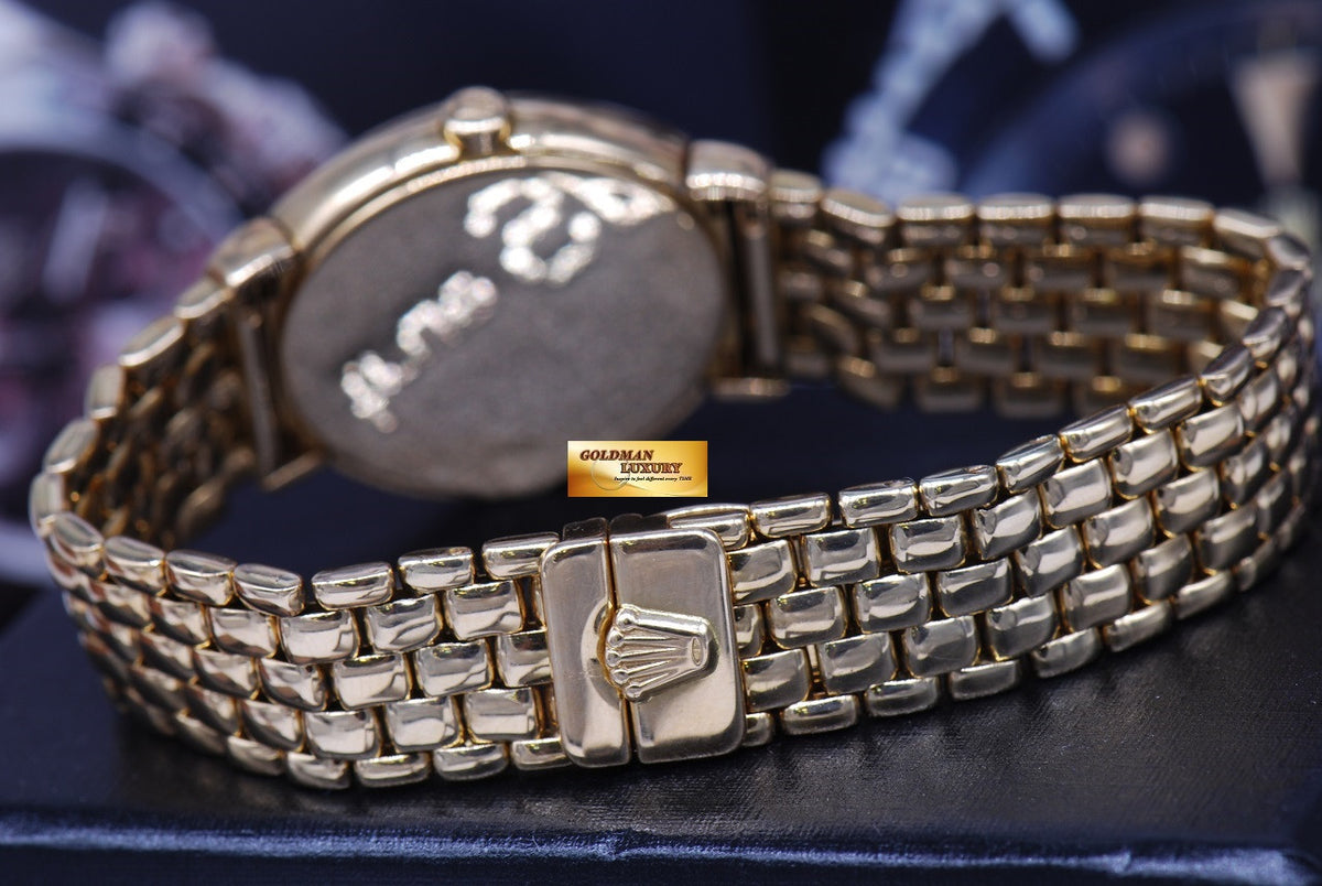 [SOLD] ROLEX GENEVE CELLINI 18K YELLOW GOLD LADIES QUARTZ Ref 6621 (MINT)