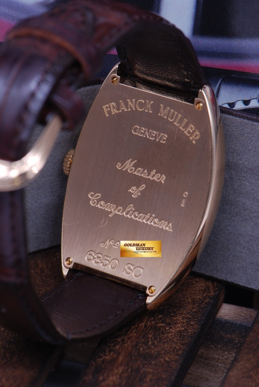 [SOLD] FRANCK MULLER CURVEX 18K ROSE GOLD 6850 SC AUTOMATIC (MINT)