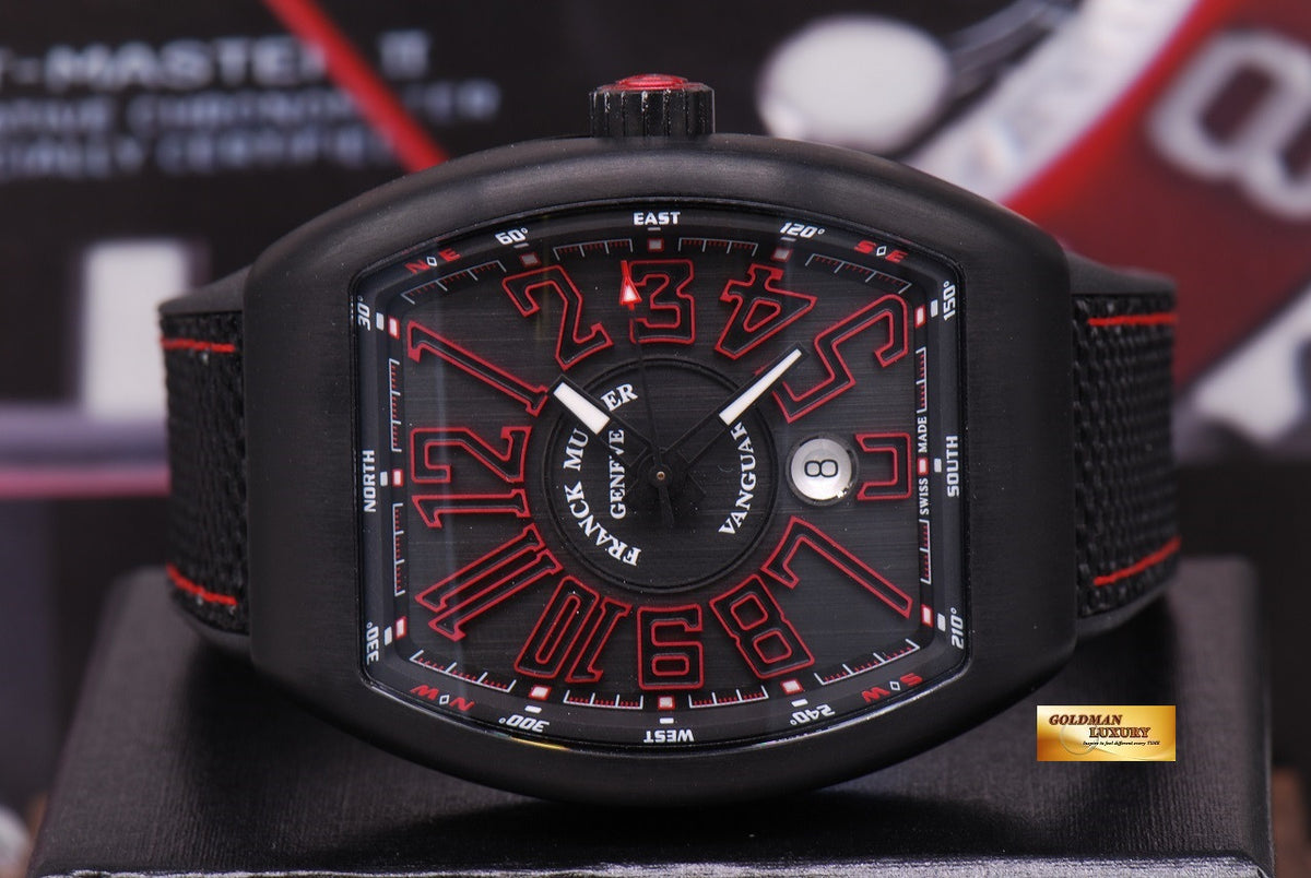 [SOLD] FRANCK MULLER VANGUARD BLACK AUTOMATIC Ref V45SC DT (NEW-UNWORN)