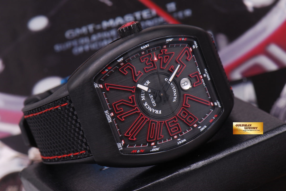 [SOLD] FRANCK MULLER VANGUARD BLACK AUTOMATIC Ref V45SC DT (NEW-UNWORN)