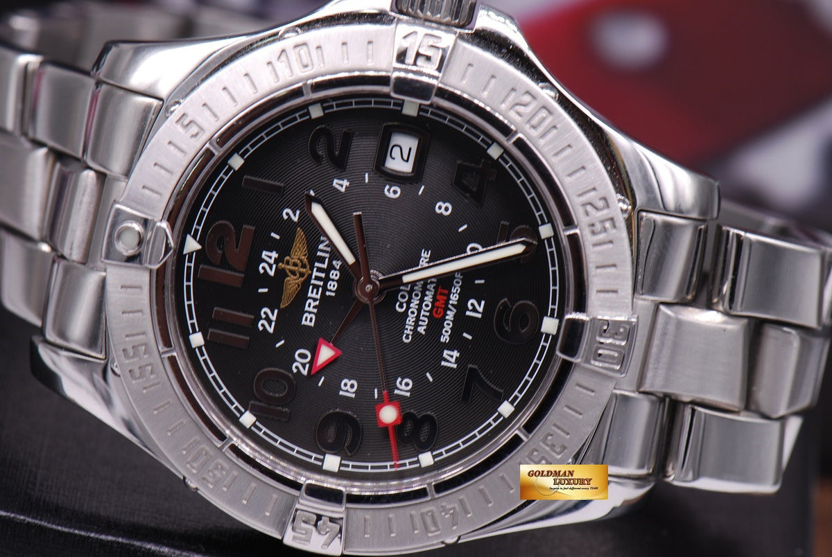 [SOLD] BREITLING COLT GMT 40mm AUTOMATIC BLACK A32350 (NEAR MINT)