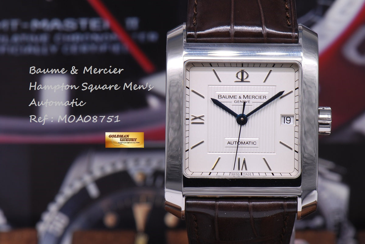 [SOLD] BAUME & MERCIER HAMPTON SQUARE MEN'S AUTOMATIC (NEAR MINT)