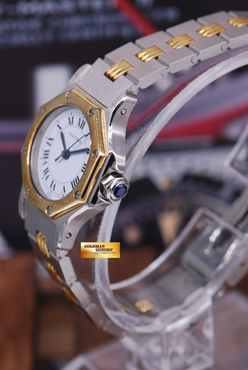 [SOLD] CARTIER SANTOS OCTO HALF-GOLD LADIES SMALL AUTOMATIC (NEAR MINT)