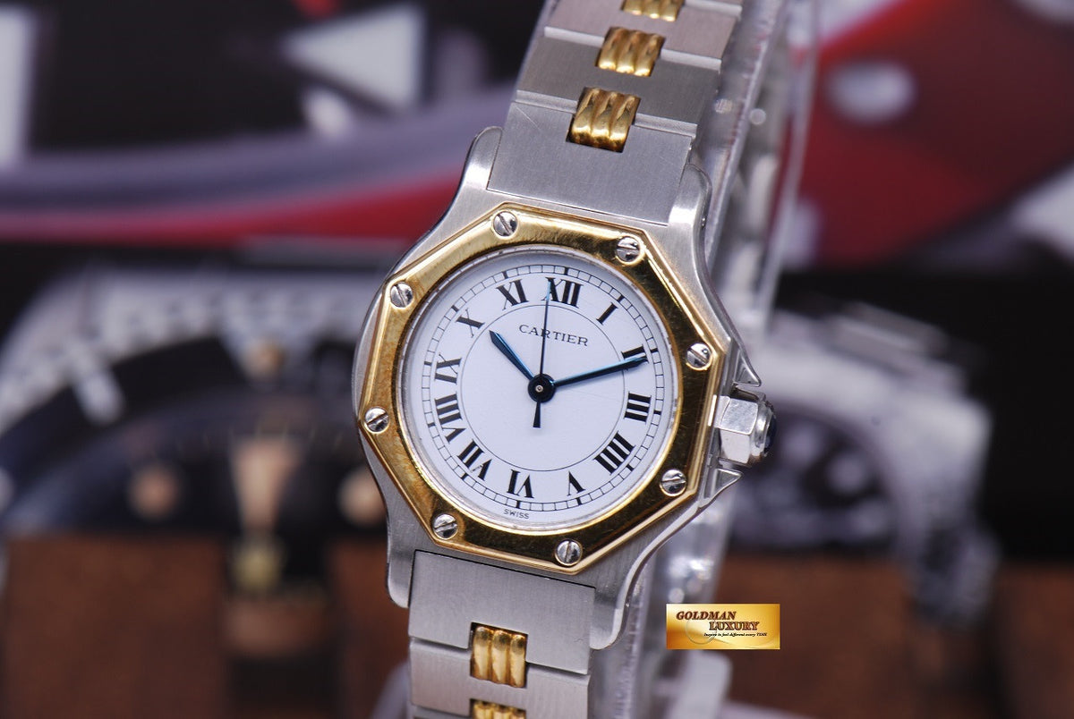 [SOLD] CARTIER SANTOS OCTO HALF-GOLD LADIES SMALL AUTOMATIC (NEAR MINT)
