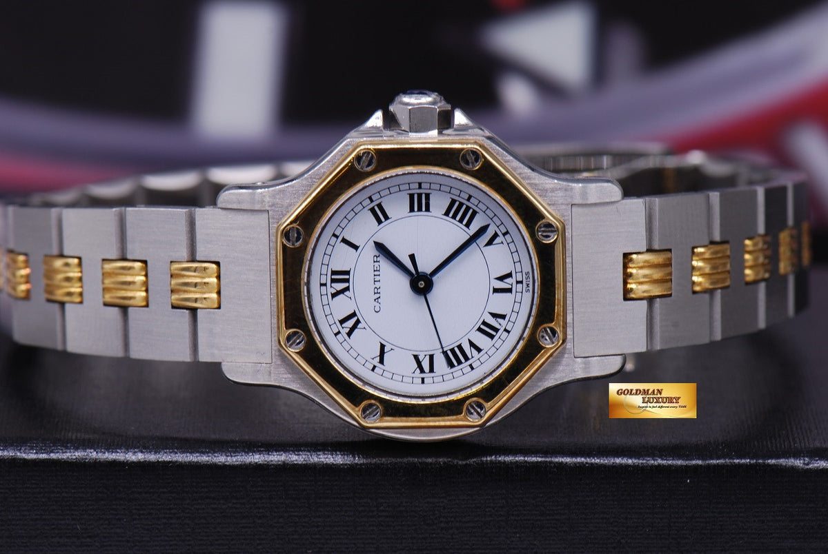 [SOLD] CARTIER SANTOS OCTO HALF-GOLD LADIES SMALL AUTOMATIC (NEAR MINT)