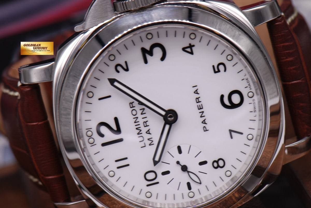 [SOLD] PANERAI LUMINOR MARINA 44mm PAM 113 WHITE MANUAL (MINT)