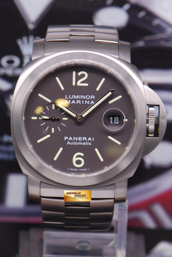 [SOLD] PANERAI LUMINOR MARINA TITANIUM PAM 296 AUTOMATIC (MINT)