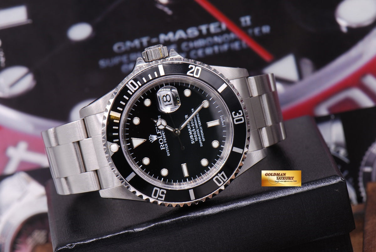 [SOLD] ROLEX OYSTER SUBMARINER BLACK Ref 16610 (LNIB)