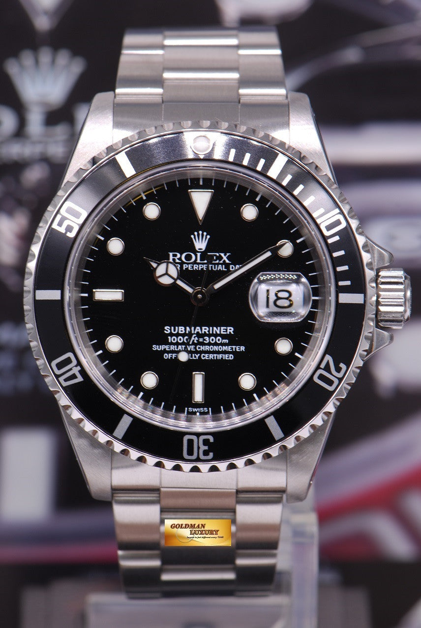 [SOLD] ROLEX OYSTER SUBMARINER BLACK Ref 16610 (LNIB)