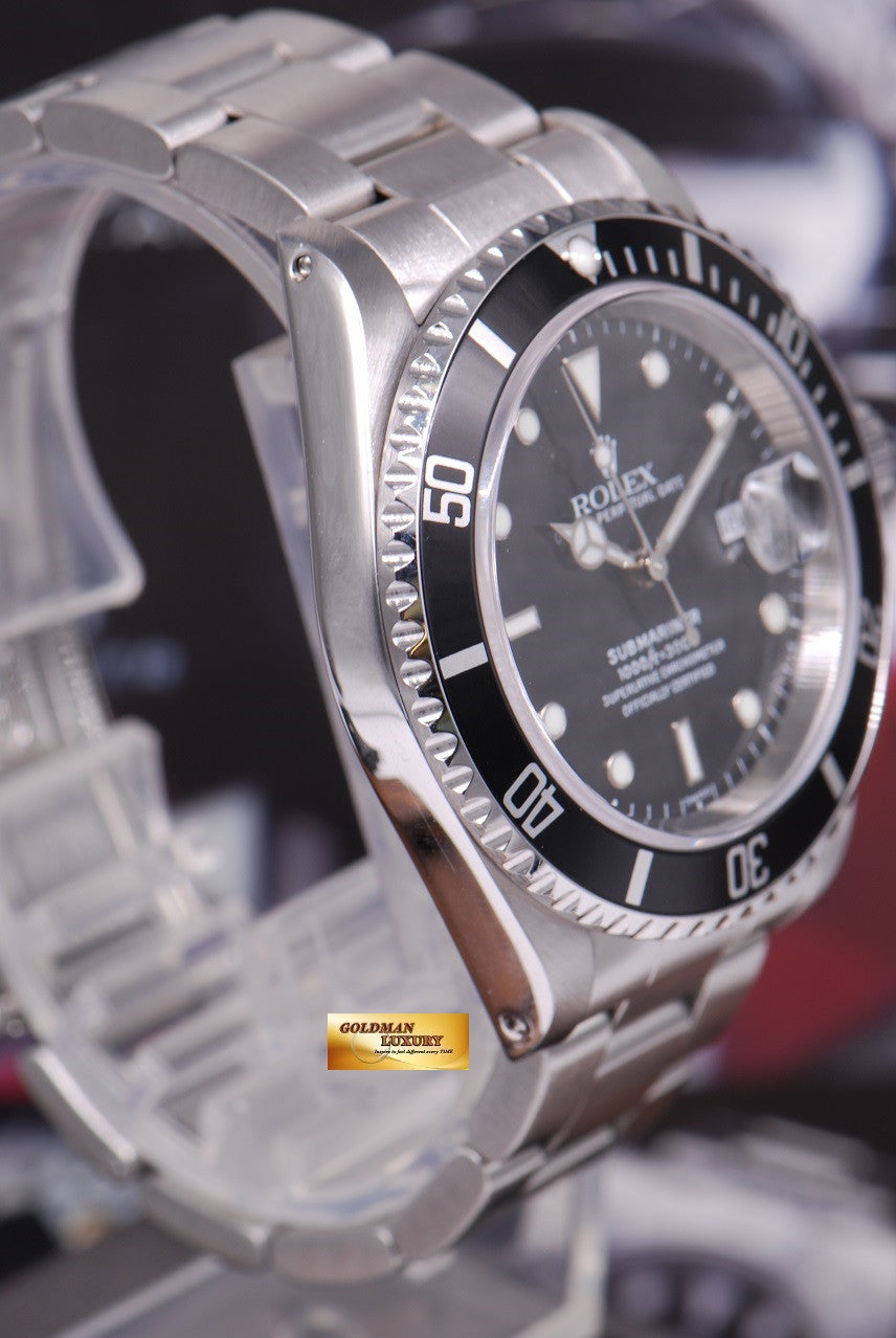 [SOLD] ROLEX OYSTER SUBMARINER BLACK Ref 16610 (LNIB)