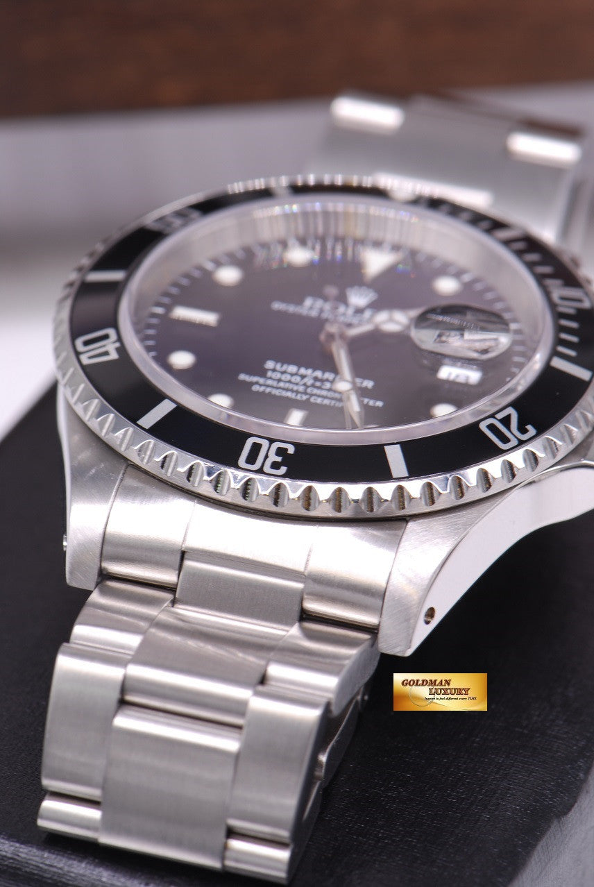 [SOLD] ROLEX OYSTER SUBMARINER BLACK Ref 16610 (LNIB)