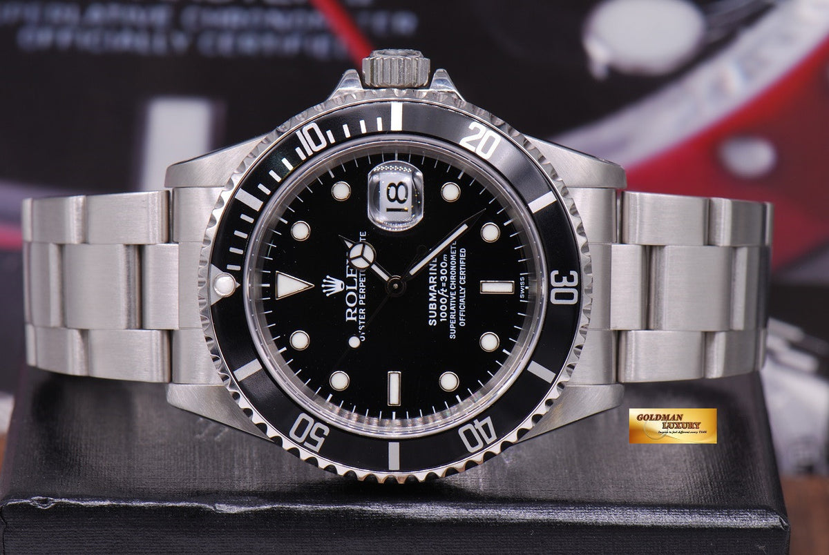 [SOLD] ROLEX OYSTER SUBMARINER BLACK Ref 16610 (LNIB)