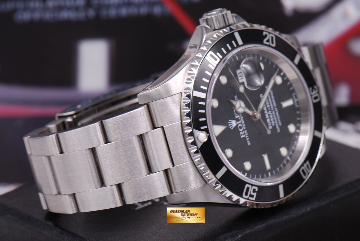 [SOLD] ROLEX OYSTER SUBMARINER BLACK Ref 16610 (LNIB)