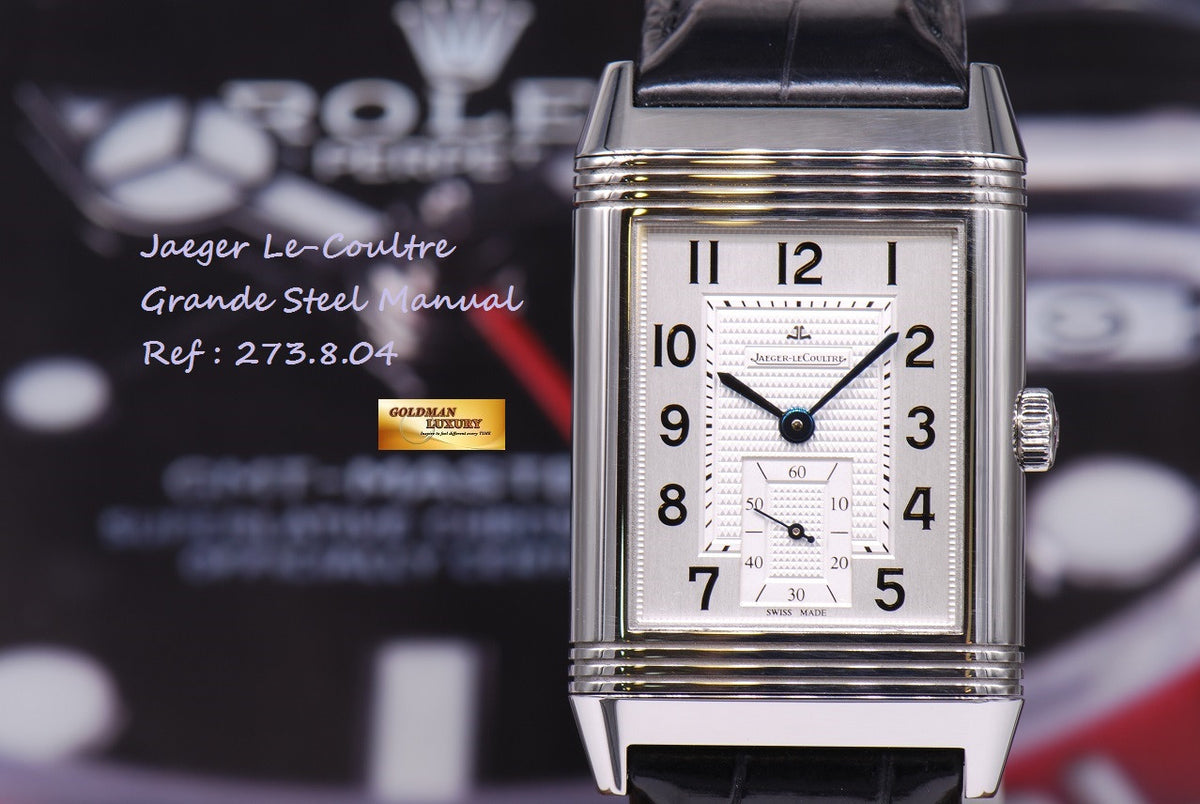 [SOLD] JAEGER LeCOULTRE REVERSO GRANDE STEEL MANUAL (MINT)