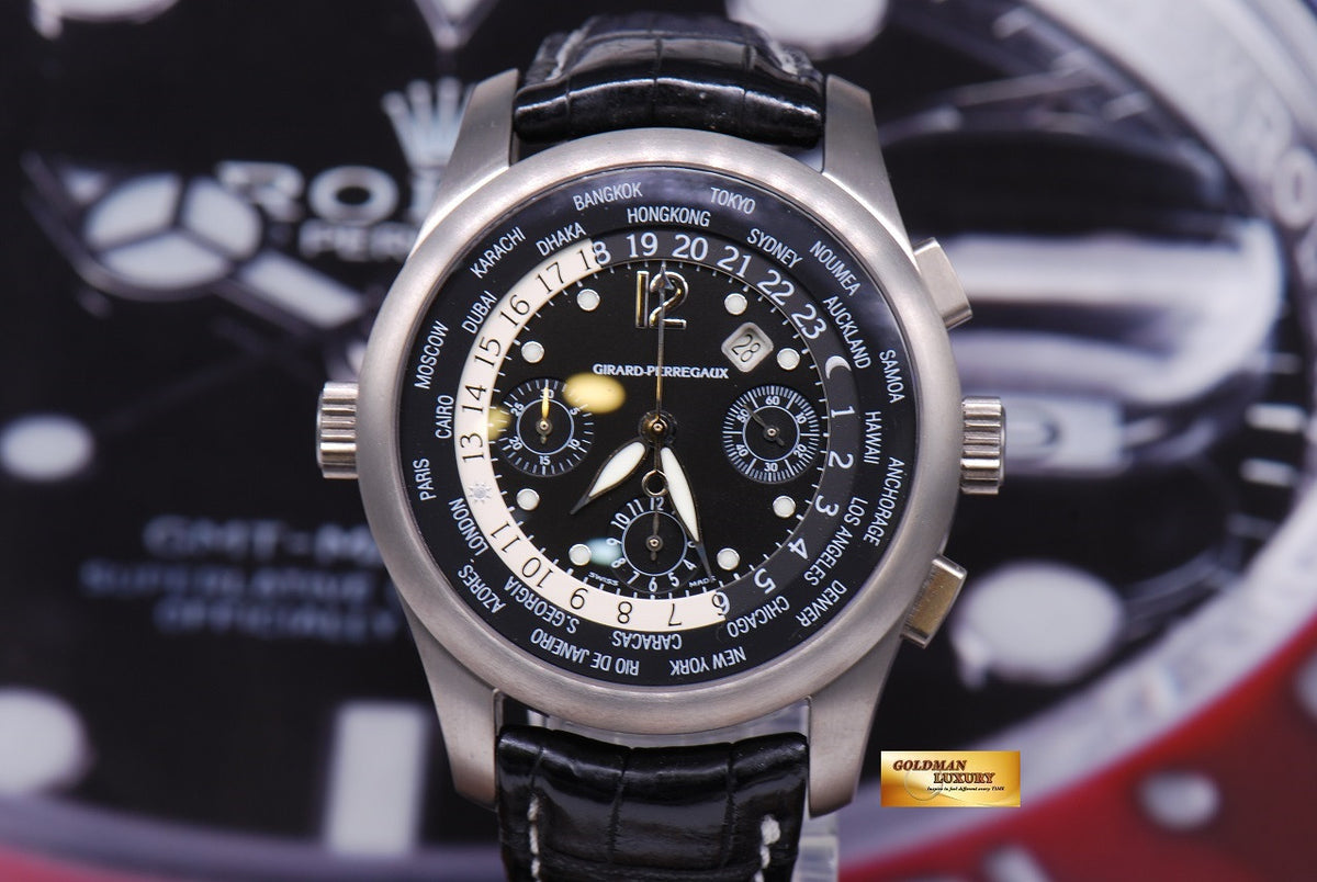 [SOLD] GIRARD PERREGAUX WW.TC WORLD TIMER CHRONOGRAPH TITANIUM 4980 (MINT)