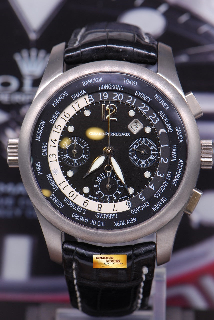 [SOLD] GIRARD PERREGAUX WW.TC WORLD TIMER CHRONOGRAPH TITANIUM 4980 (MINT)