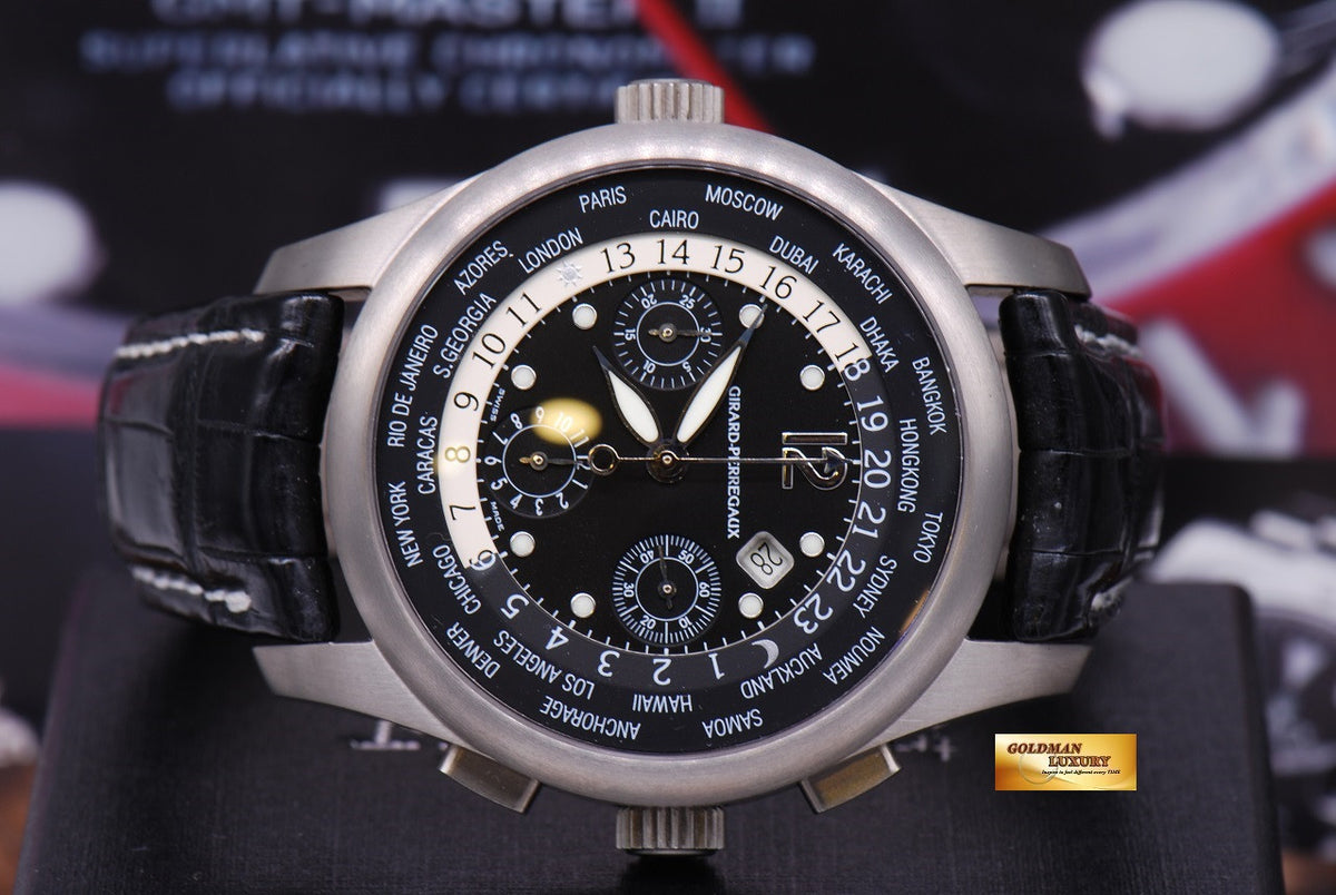 [SOLD] GIRARD PERREGAUX WW.TC WORLD TIMER CHRONOGRAPH TITANIUM 4980 (MINT)