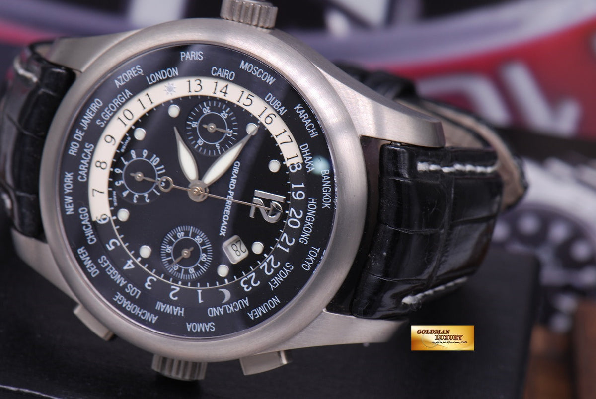 [SOLD] GIRARD PERREGAUX WW.TC WORLD TIMER CHRONOGRAPH TITANIUM 4980 (MINT)
