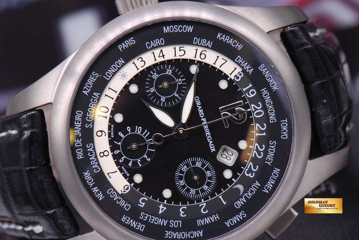 [SOLD] GIRARD PERREGAUX WW.TC WORLD TIMER CHRONOGRAPH TITANIUM 4980 (MINT)