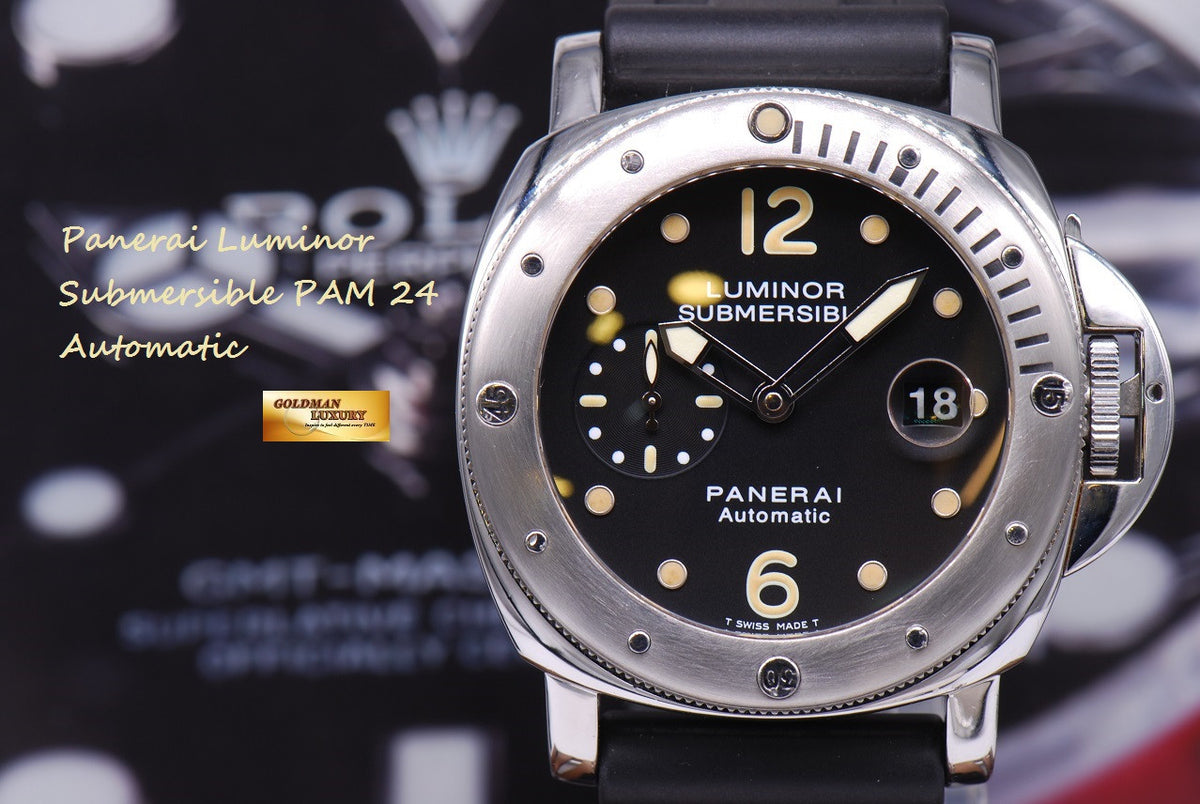 [SOLD] PANERAI LUMINOR SUBMERSIBLE PAM 24 AUTOMATIC