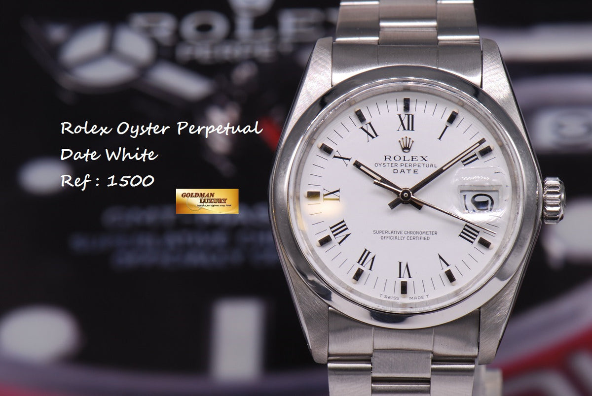 [SOLD] ROLEX OYSTER PERPETUAL DATE REF: 1500 AUTOMATIC (NEAR MINT)