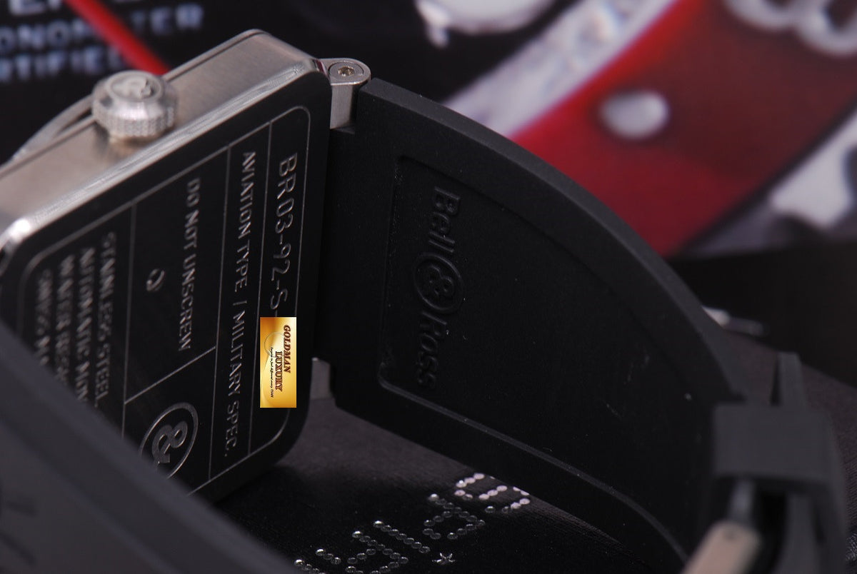 [SOLD] BELL & ROSS AVIATION STAINLESS STEEL BR03-92 AUTOMATIC (MINT)