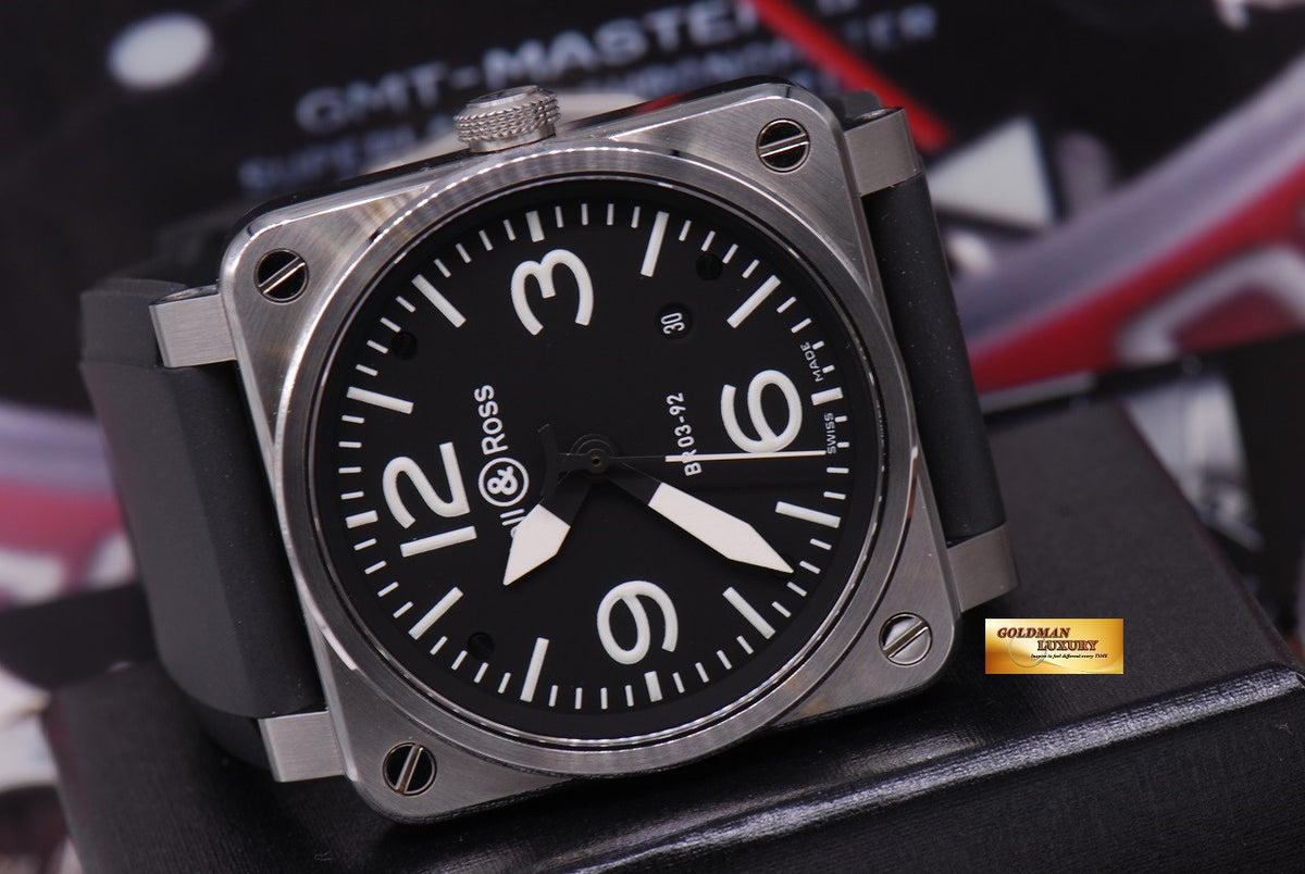 [SOLD] BELL & ROSS AVIATION STAINLESS STEEL BR03-92 AUTOMATIC (MINT)