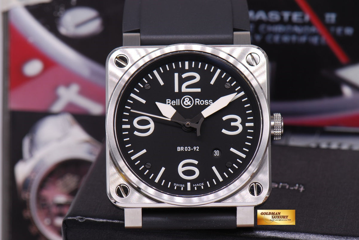 [SOLD] BELL & ROSS AVIATION STAINLESS STEEL BR03-92 AUTOMATIC (MINT)