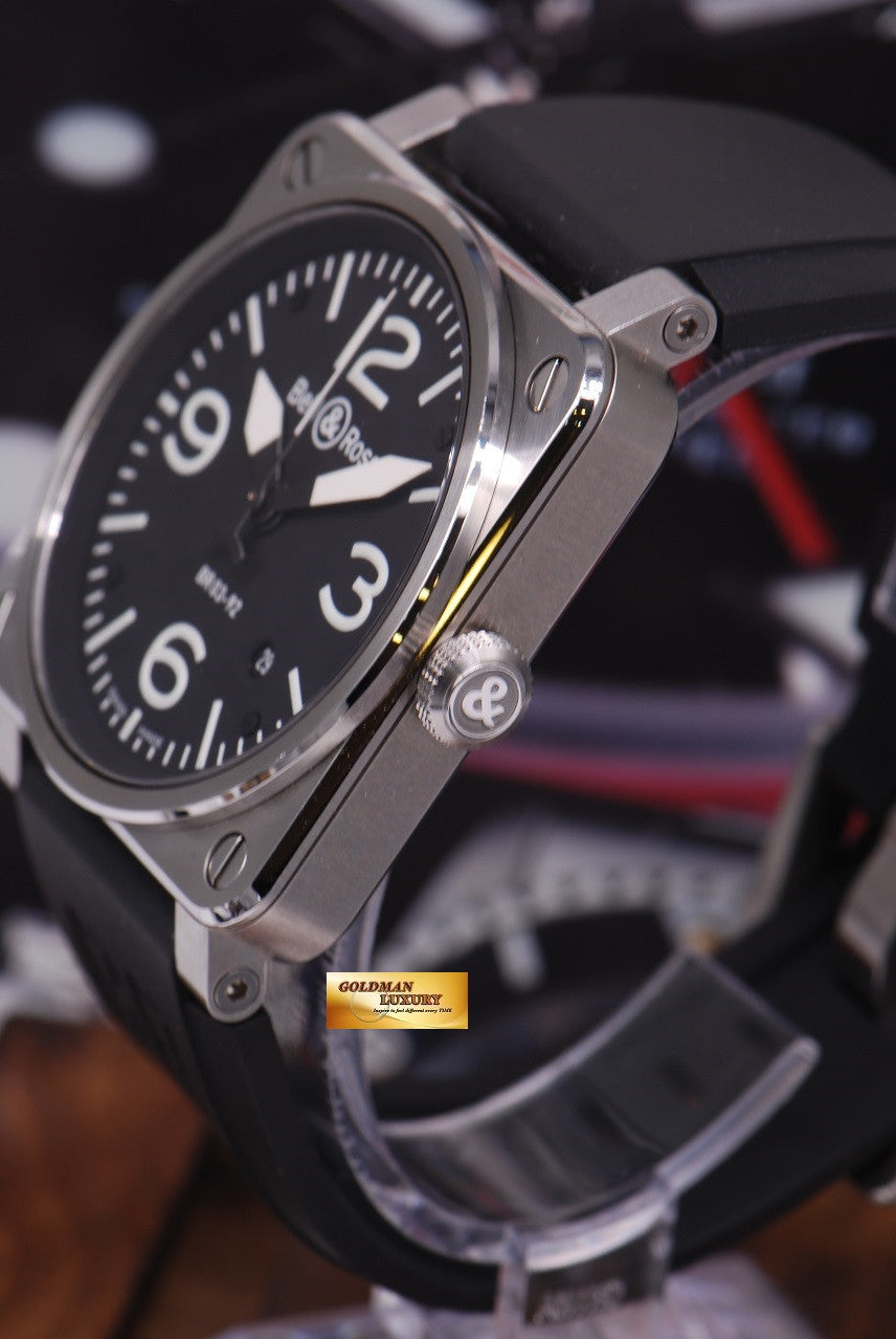 [SOLD] BELL & ROSS AVIATION STAINLESS STEEL BR03-92 AUTOMATIC (MINT)