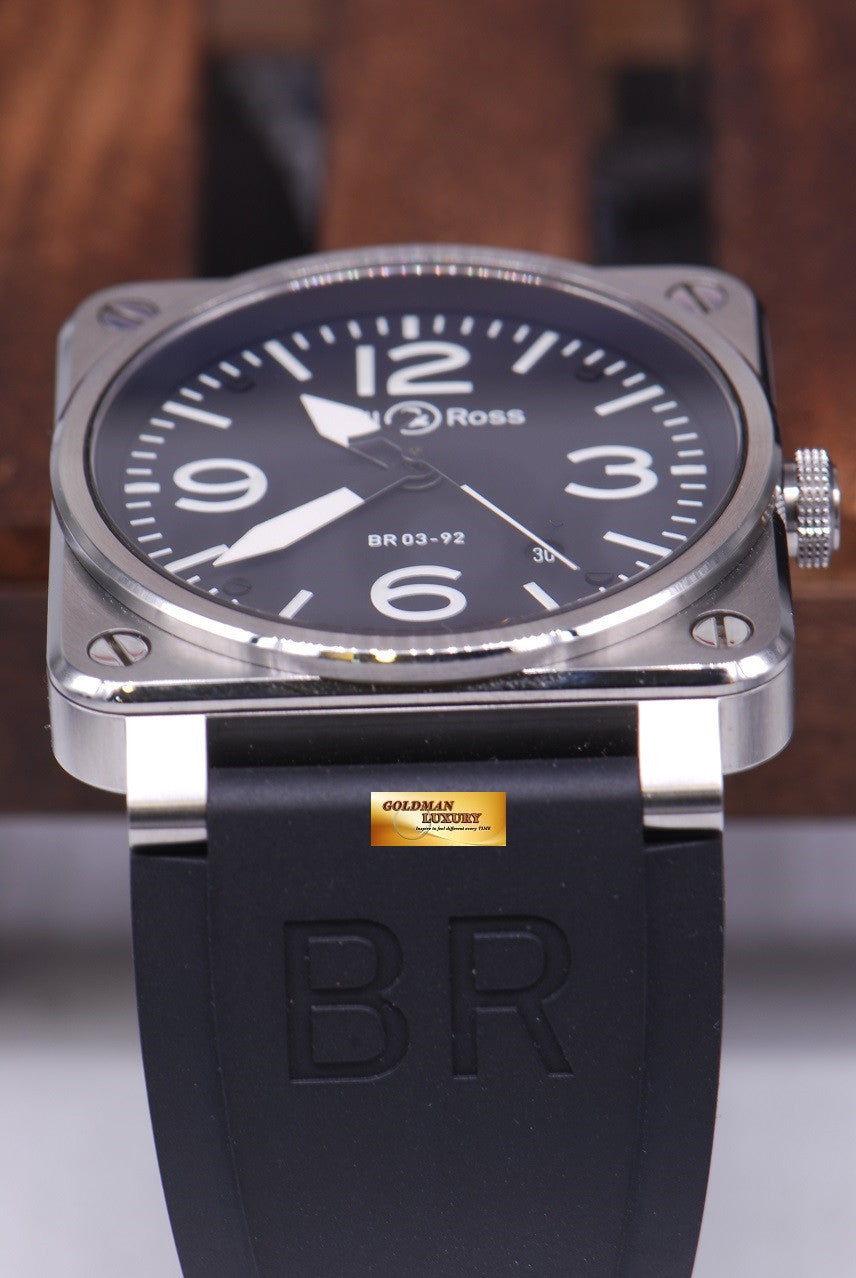 [SOLD] BELL & ROSS AVIATION STAINLESS STEEL BR03-92 AUTOMATIC (MINT)