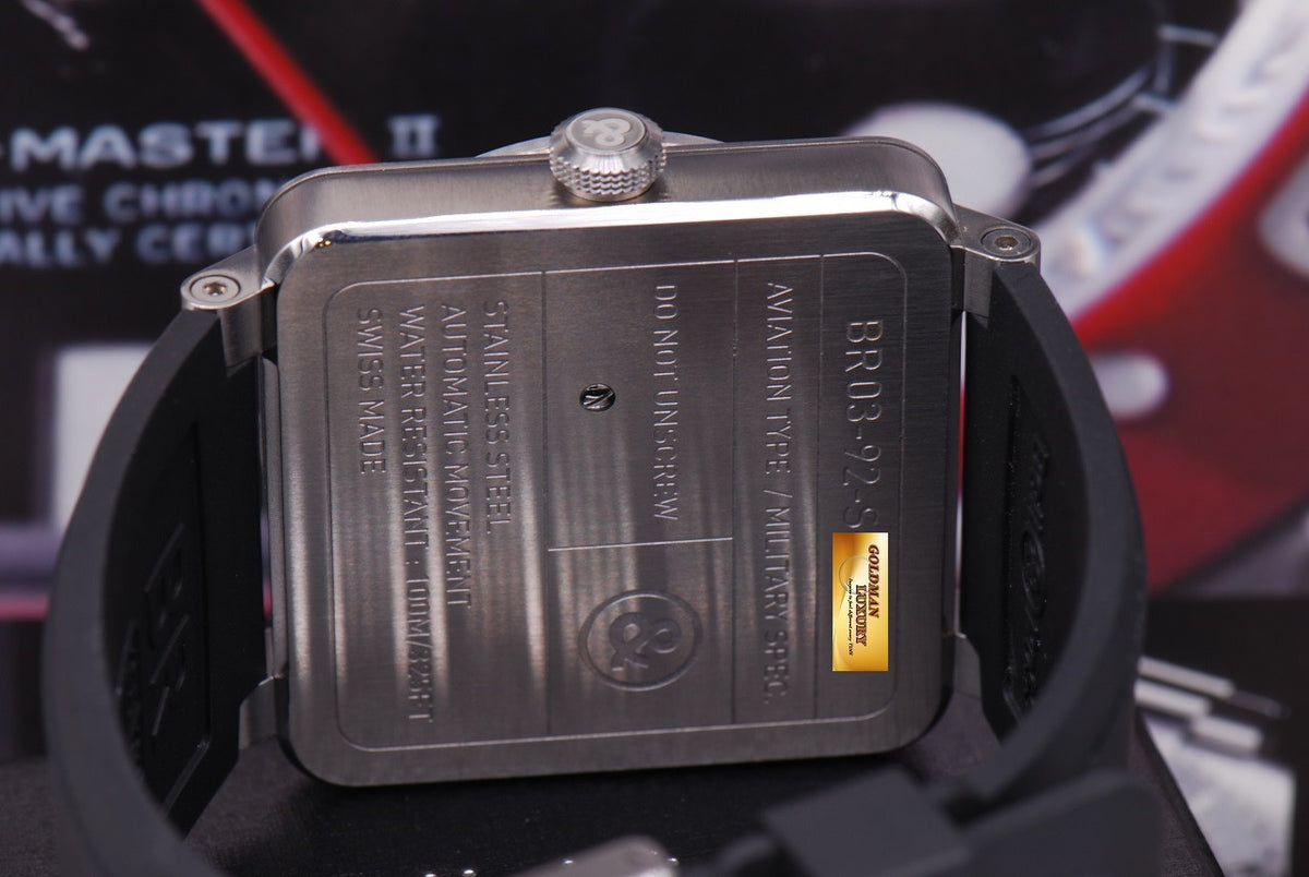 [SOLD] BELL & ROSS AVIATION STAINLESS STEEL BR03-92 AUTOMATIC (MINT)