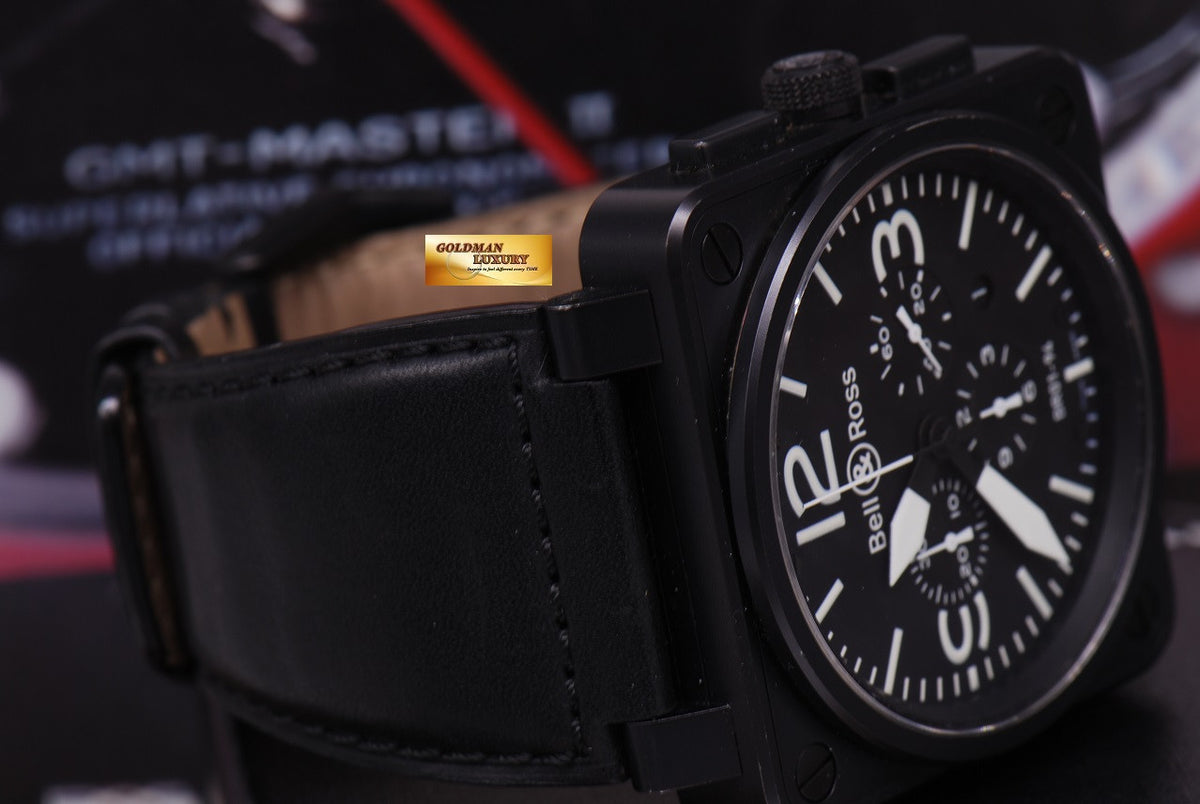 [SOLD] BELL & ROSS AVIATOR CHRONOGRAPH PVD BR01-94 AUTOMATIC (NEAR MINT)