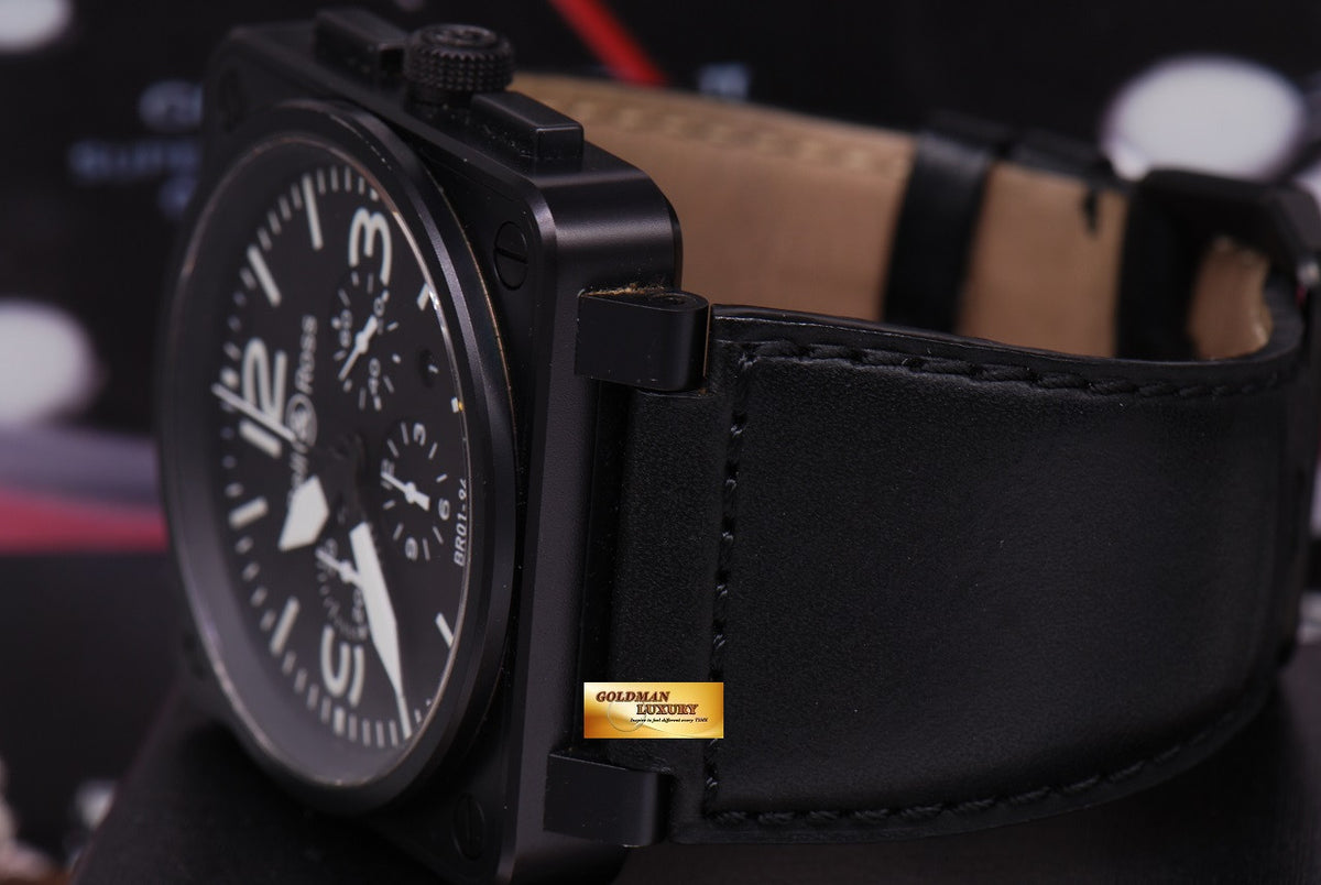 [SOLD] BELL & ROSS AVIATOR CHRONOGRAPH PVD BR01-94 AUTOMATIC (NEAR MINT)