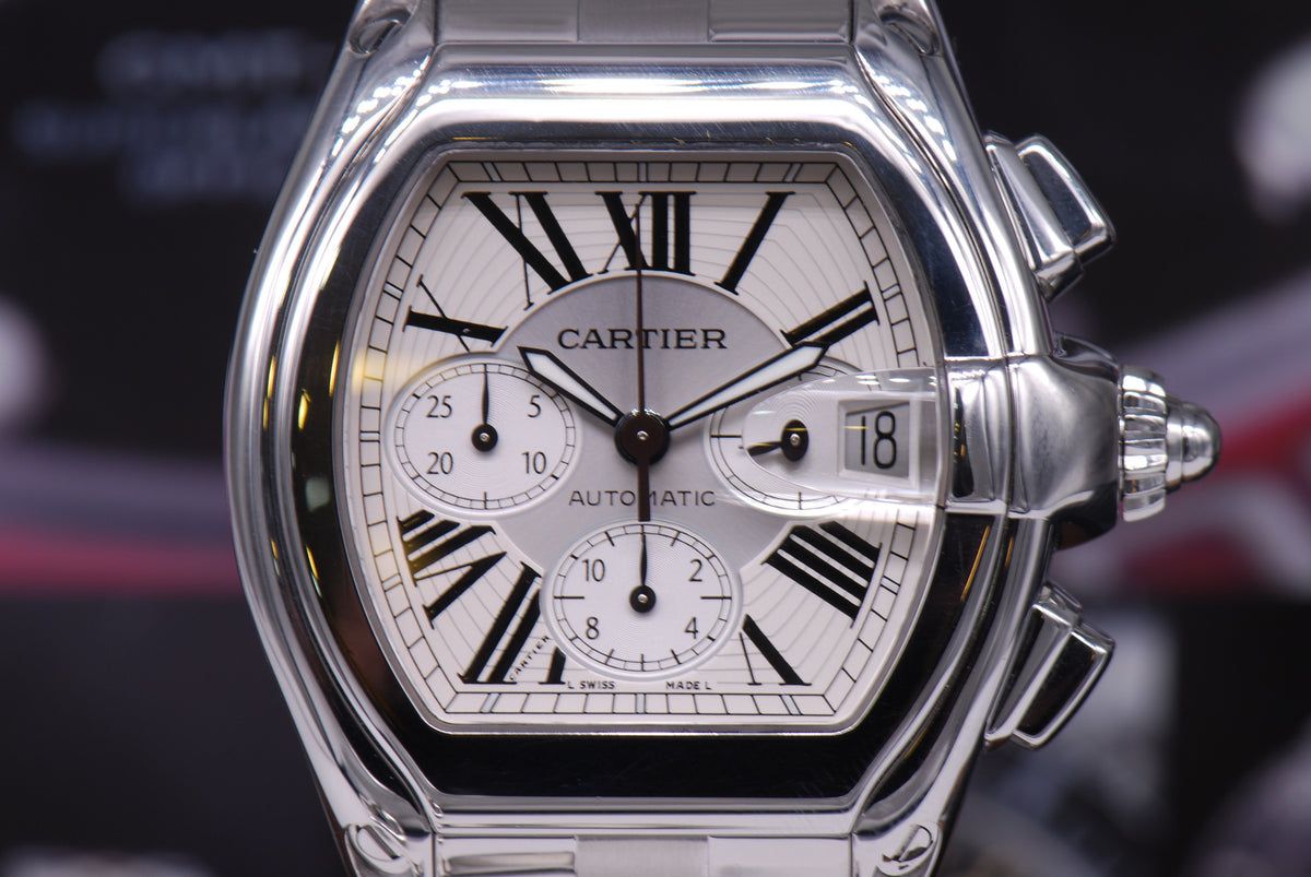 [SOLD] CARTIER ROADSTER MENS XL CHRONOGRAPH AUTOMATIC (MINT)