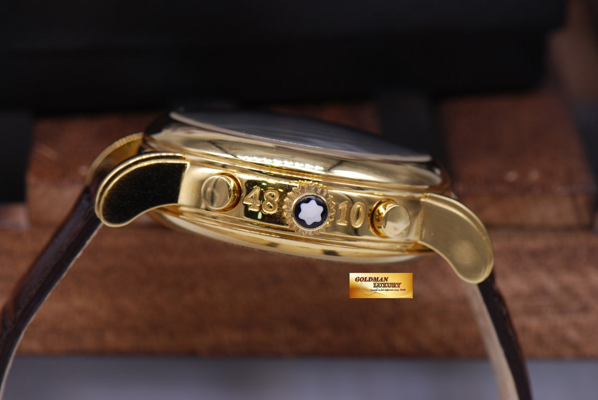 [SOLD] MONT BLANC MEISTERSTUCK GOLD-PLATED CHRONOGRAPH Ref 4810 AUTOMATIC (NEAR MINT)