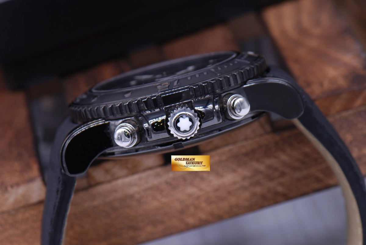 [SOLD] MONT BLANC SPORTCHRONO DLC BLACK AUTOMATIC (MINT)